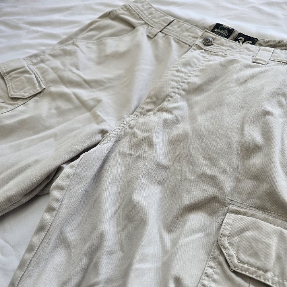 RedHead Men’s 36 Khaki Cargo Shorts Utility Outdoor Casual